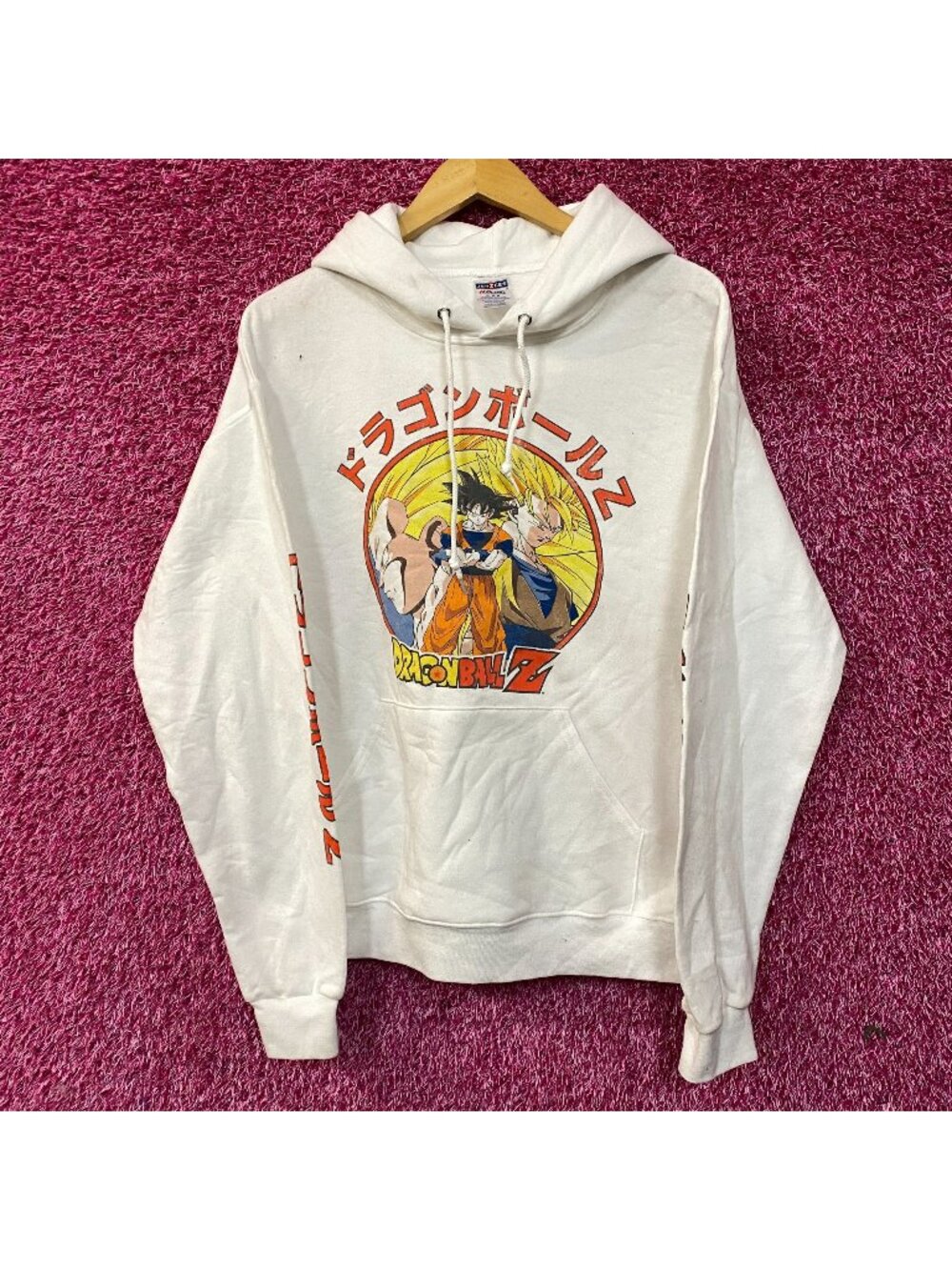 Dragon Ball Z Goku & Vegeta Super Saiyan Anime Graphic Hoodie Medium